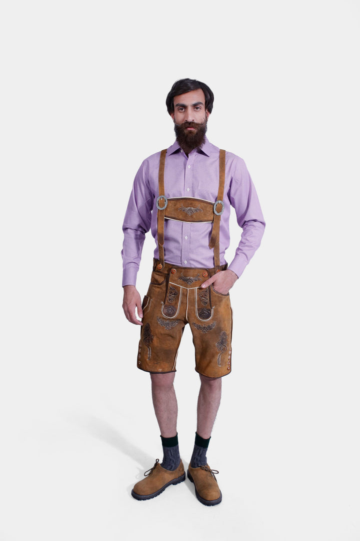 Full outfit with "Rubens Lederhosen" and matching suspenders